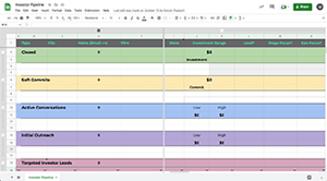 Investor Pipeline Template