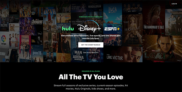 hulu homepage